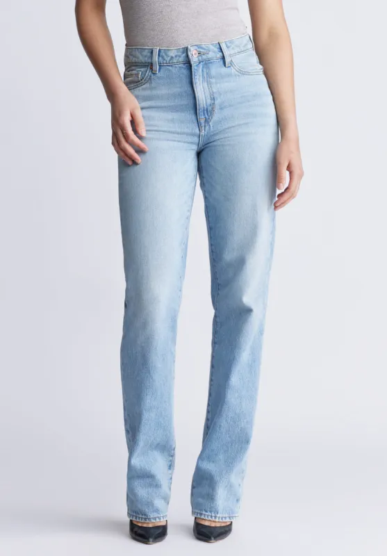 Mid Rise Straight Mary Women's Jeans, veined and worked - BL15926 sold by Buffalo David Bitton