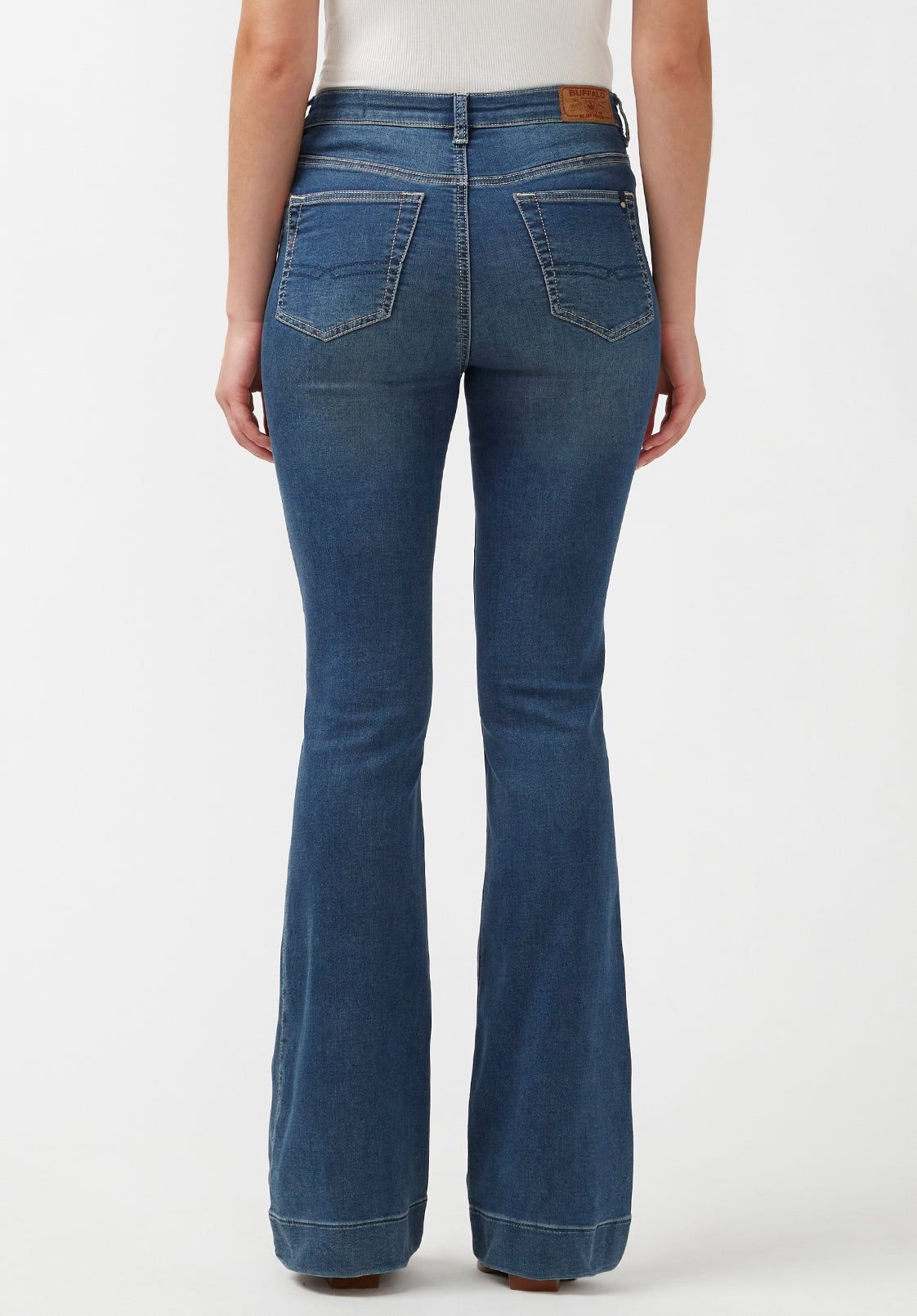Joplin High Rise Flared Women's Jeans in Blue - BL15942 sold by Buffalo David Bitton product image thumbnail 2