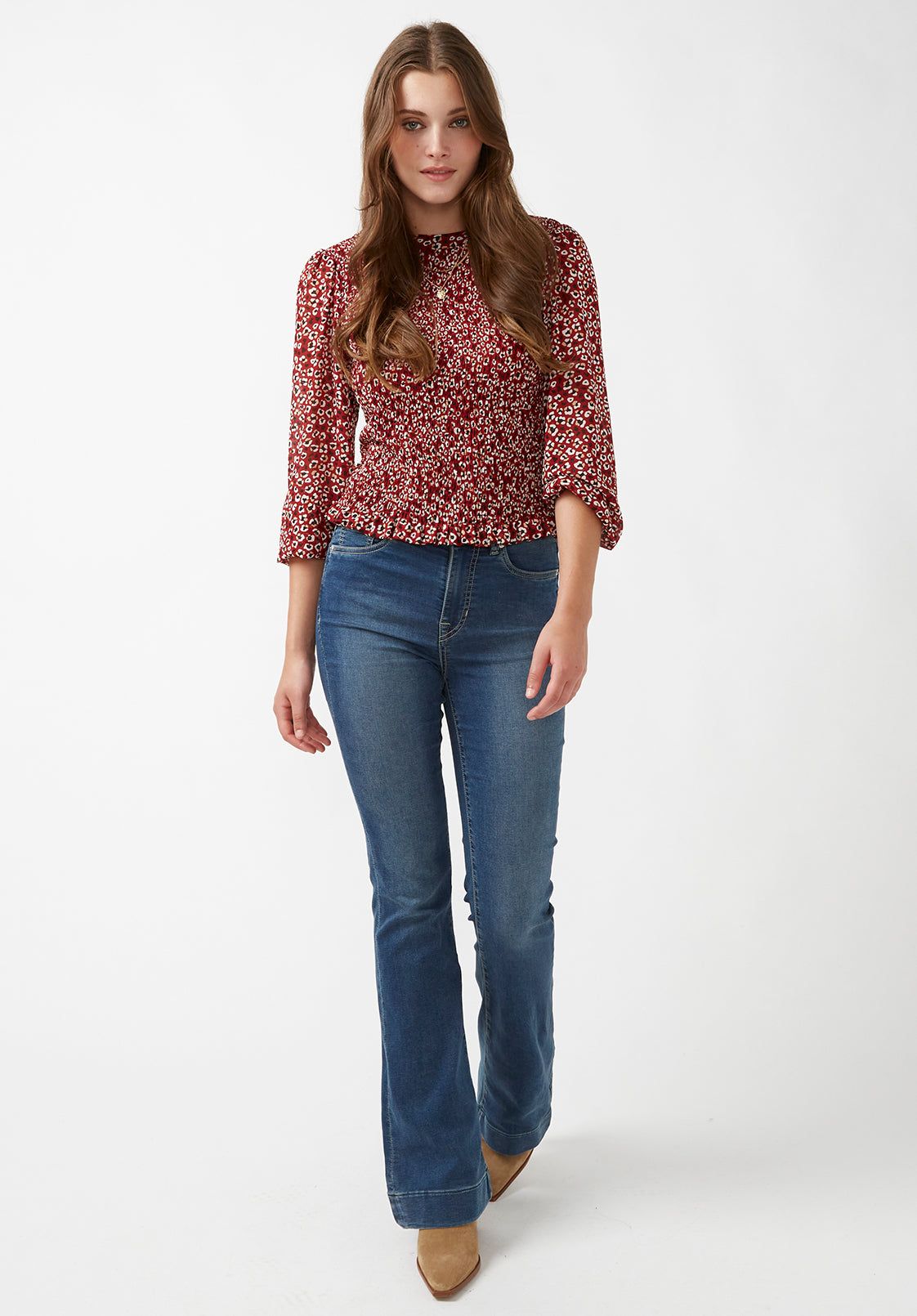 Joplin High Rise Flared Women's Jeans in Blue - BL15942 sold by Buffalo David Bitton product image thumbnail 5