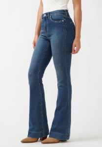 Joplin High Rise Flared Women's Jeans in Blue - BL15942 sold by Buffalo David Bitton