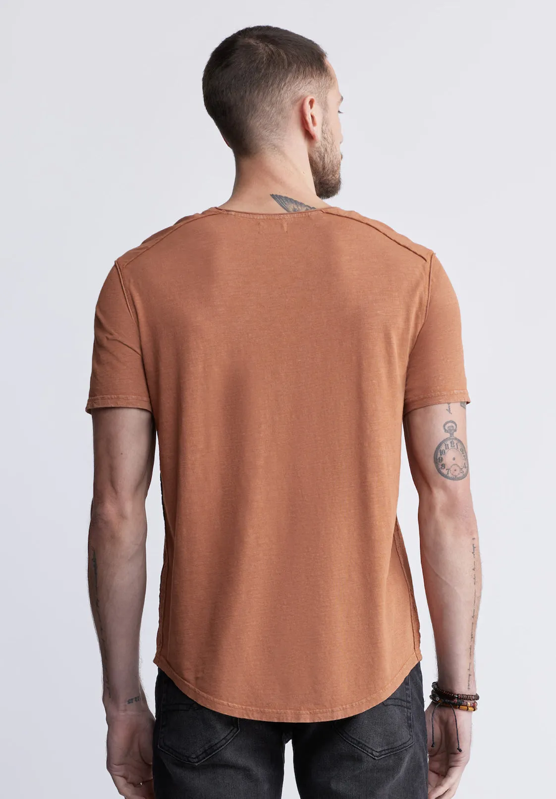 Kamizo Men's Pocket T-shirt in Mocha Brown - BM24346 sold by Buffalo David Bitton product image thumbnail 4