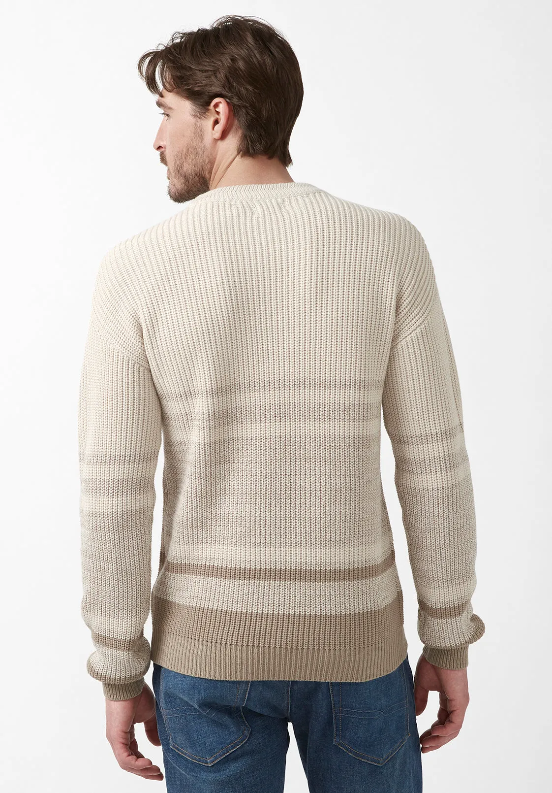 Walima Men’s Sweater in Beige - BM24058 sold by Buffalo David Bitton product image thumbnail 2