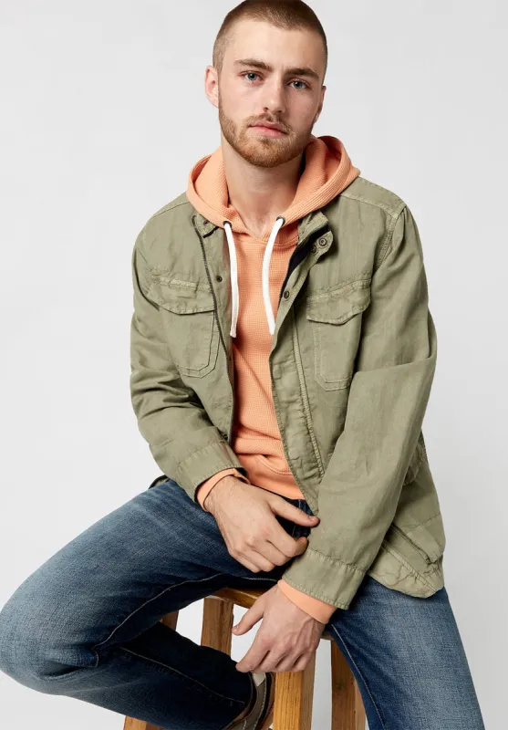 Washed Linen Jarmane Jacket - BM23512 sold by Buffalo David Bitton