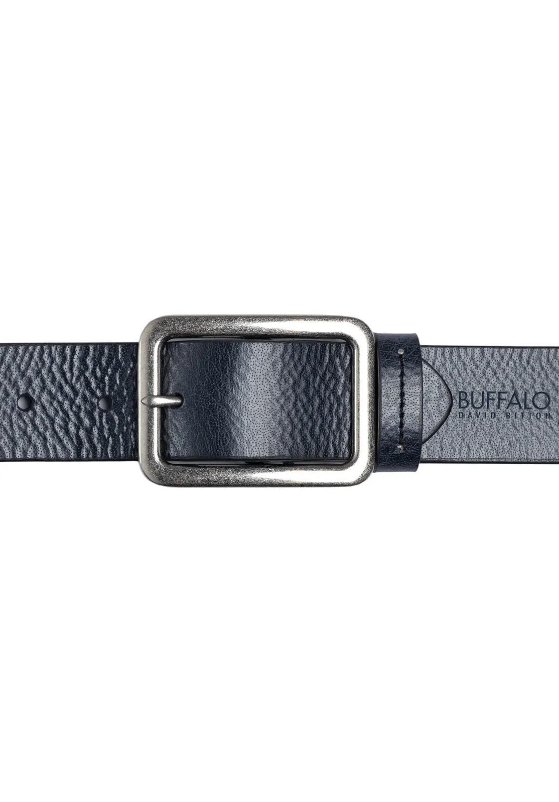 Textured Full Grain Black Buffalo Leather Belt - BB1002C04 sold by Buffalo David Bitton product image thumbnail 3