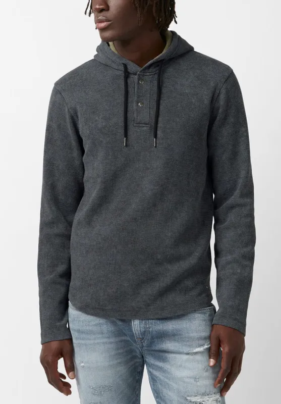 Kafom Men’s Hoodie Top in Dark Grey - BM24032 sold by Buffalo David Bitton