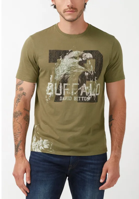 Tactics Men's Graphic T-Shirt in Olive Green - BM24261 sold by Buffalo David Bitton