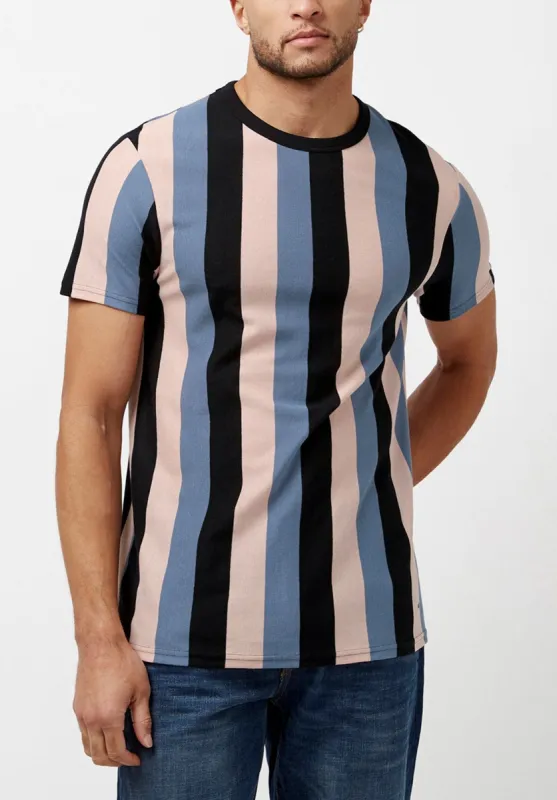 Kamand Ref Stripe Pique T-Shirt - BM23921 sold by Buffalo David Bitton
