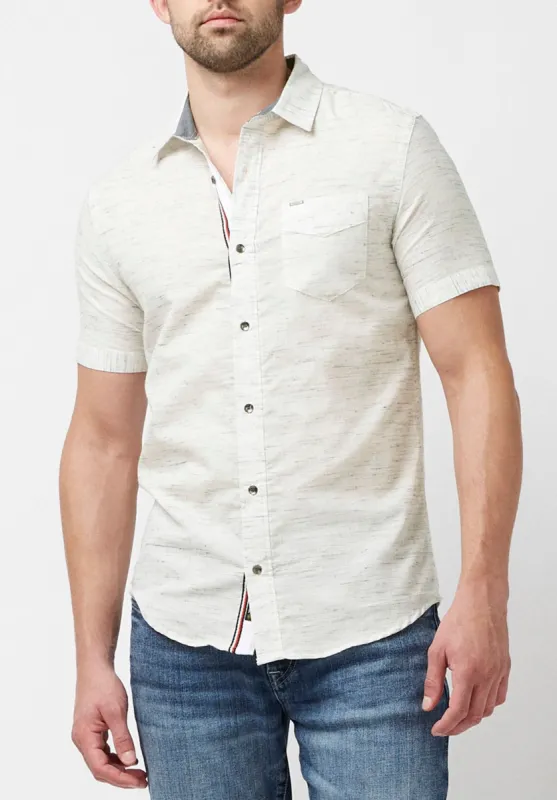 Short Sleeves Slim Sawe Slub Shirt - BM23880 sold by Buffalo David Bitton
