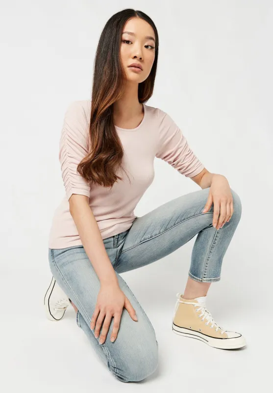 Scoop Neck Kimber Pink Top - KT0295F sold by Buffalo David Bitton