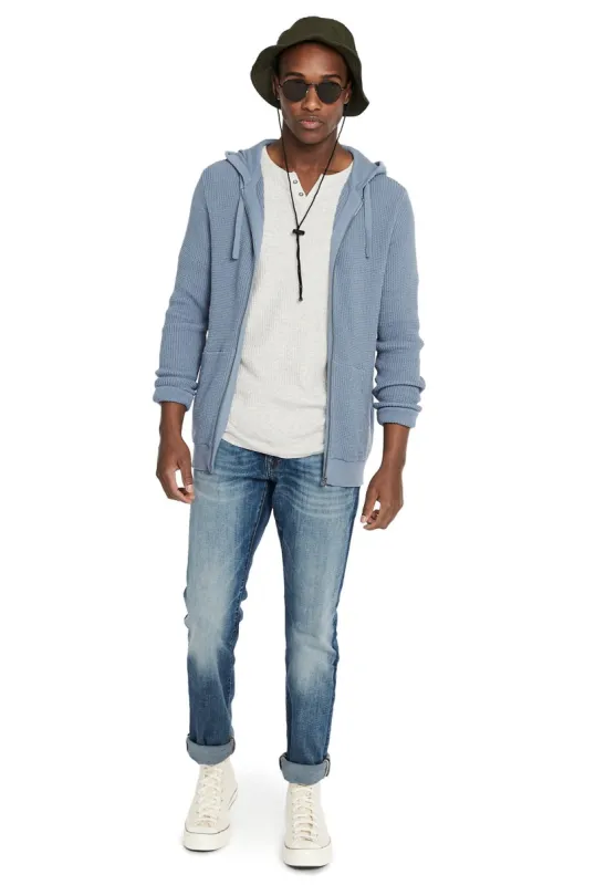 Kukow Mirage Blue Waffle Sweater - BM23343 sold by Buffalo David Bitton