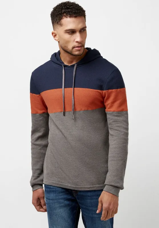 Waffle Fafun Colorblocked Hoodie - BM23700 sold by Buffalo David Bitton