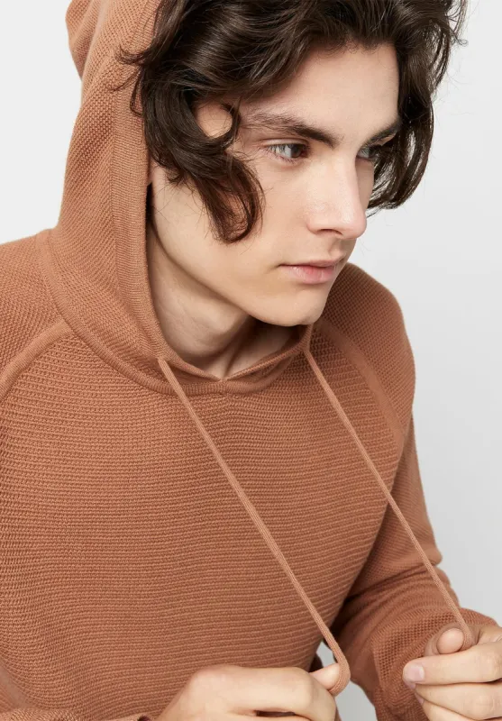 Contrasting Cuffs Wihut Hoodie - BM23689 sold by Buffalo David Bitton