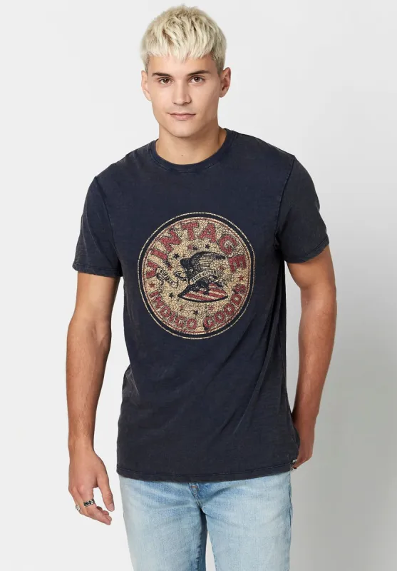 Vintage Print Tigass T-Shirt - BM23811 sold by Buffalo David Bitton