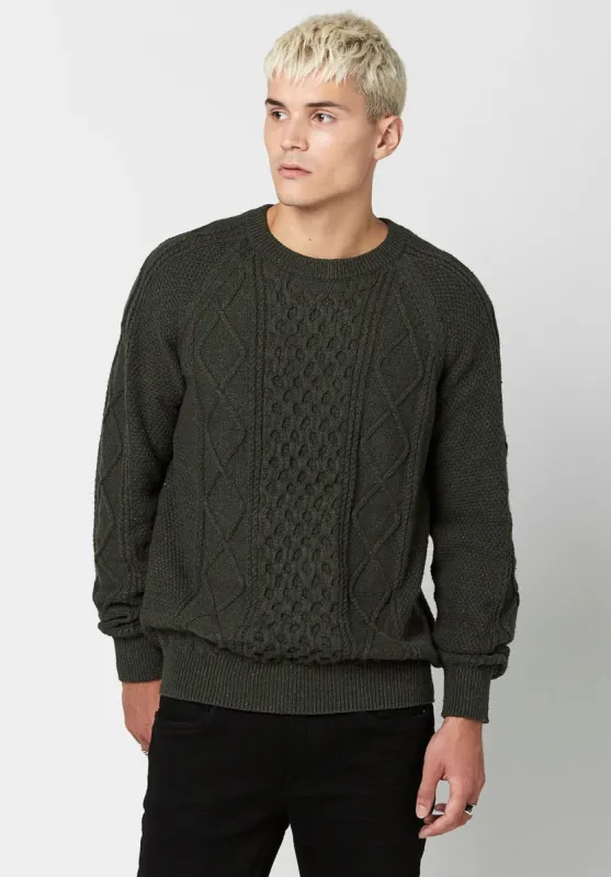 Cableknit Wiloss Fisherman's Sweater - BM23690 sold by Buffalo David Bitton