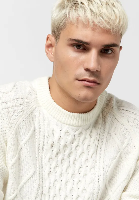 Cableknit Wiloss Fisherman's Sweater - BM23690 sold by Buffalo David Bitton