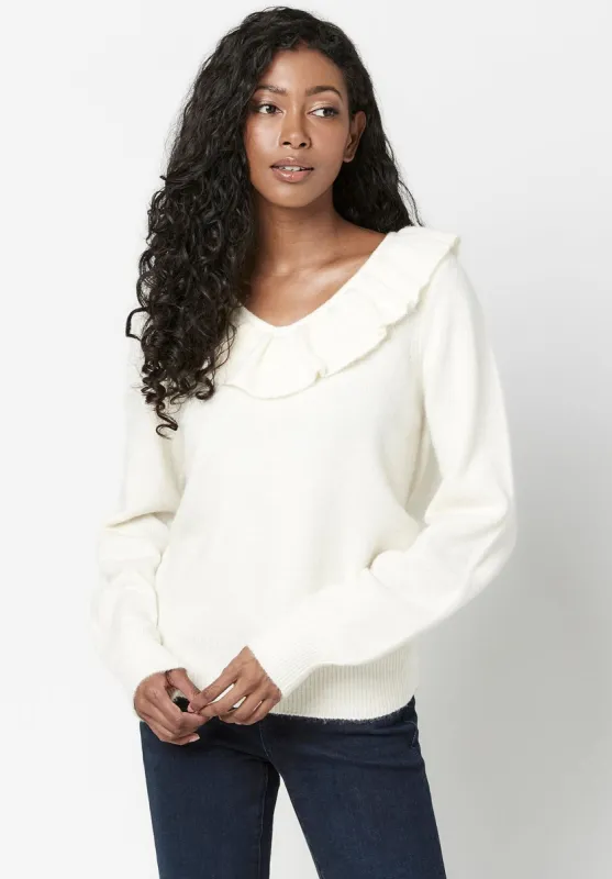 Ruffled & Relaxed Marianne Sweater - SW0533F sold by Buffalo David Bitton