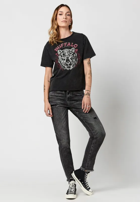 Darcy Rocker Boyfriend T-Shirt - KT0598H made by Buffalo David Bitton