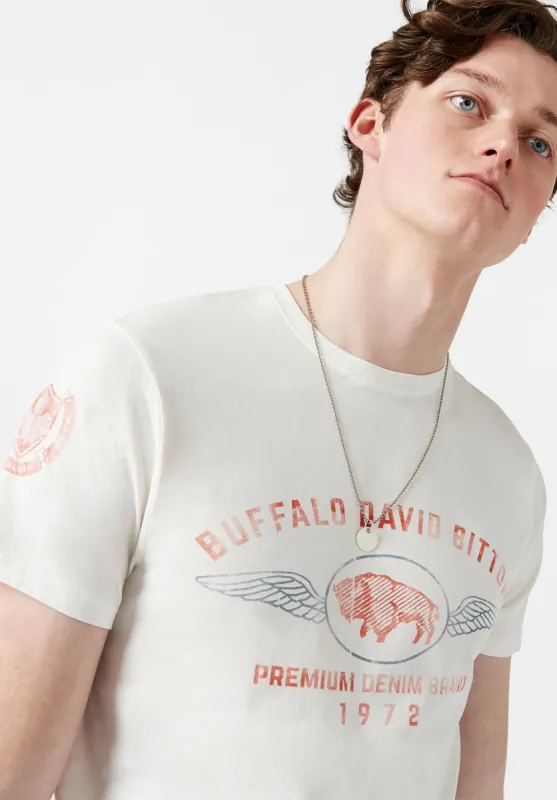 Tuwing Washed Logo T-Shirt - BM23319 made by Buffalo David Bitton