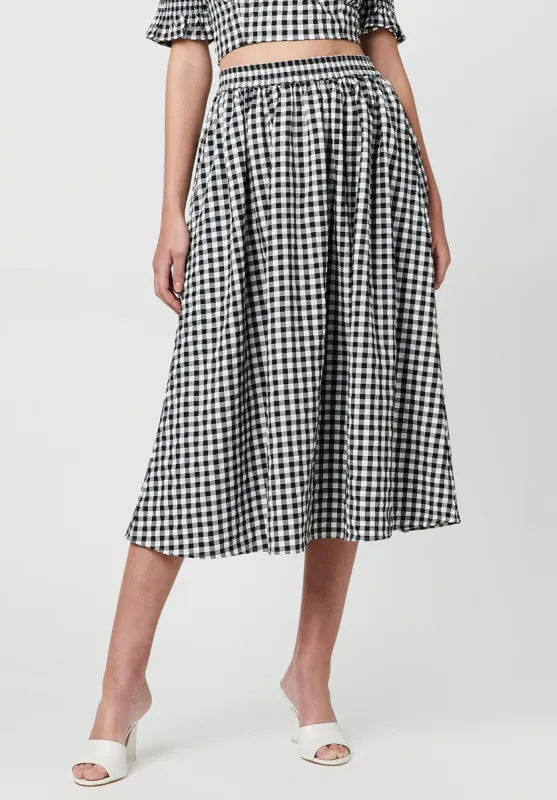 Midi Shay Gingham Skirt - WS0420P sold by Buffalo David Bitton