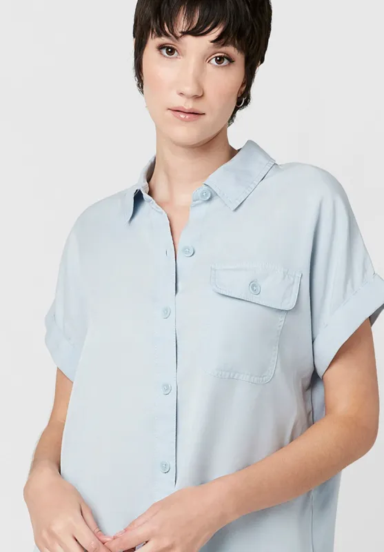 Short Sleeve Woven Millly Blouse - WT0495S sold by Buffalo David Bitton