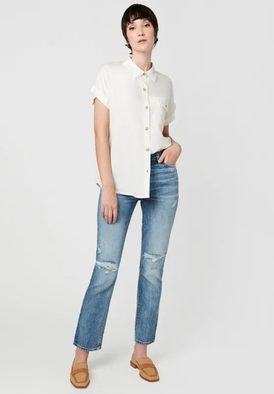 Short Sleeve Woven Millly Blouse - WT0495S sold by Buffalo David Bitton