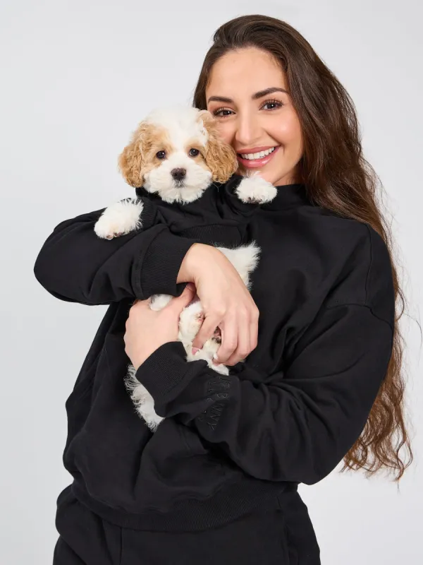 Dog Cloud Hoodie - Onyx Black sold by BuffBunny