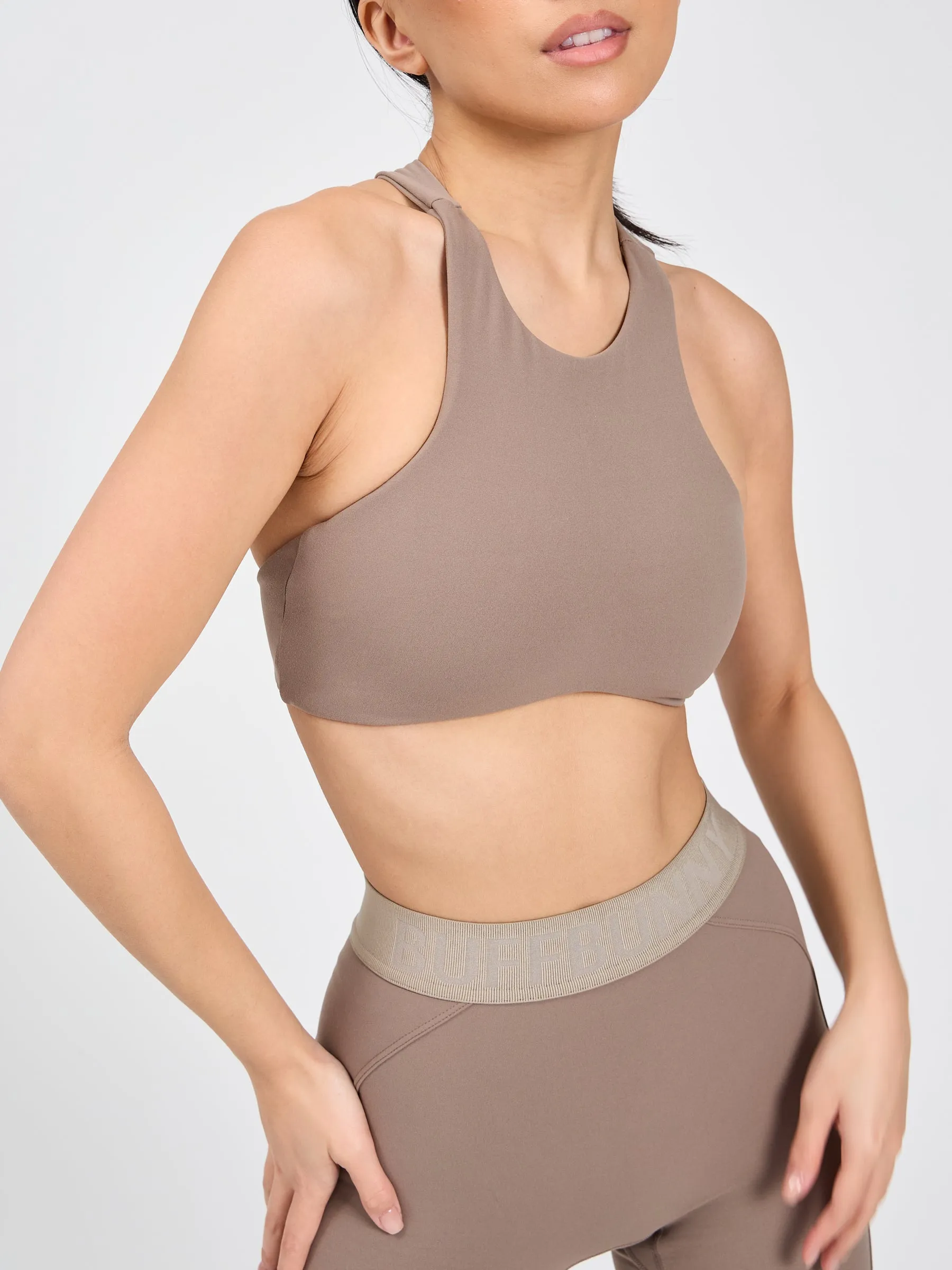 Curve Sports Bra - Chai Latte sold by BuffBunny