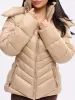 Waist Taper Puffer Jacket - Beige sold by BuffBunny