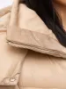 Waist Taper Puffer Jacket - Beige sold by BuffBunny