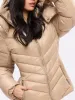 Waist Taper Puffer Jacket - Beige sold by BuffBunny