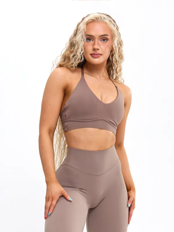 Sultry Sports Bra - Chai Latte sold by BuffBunny