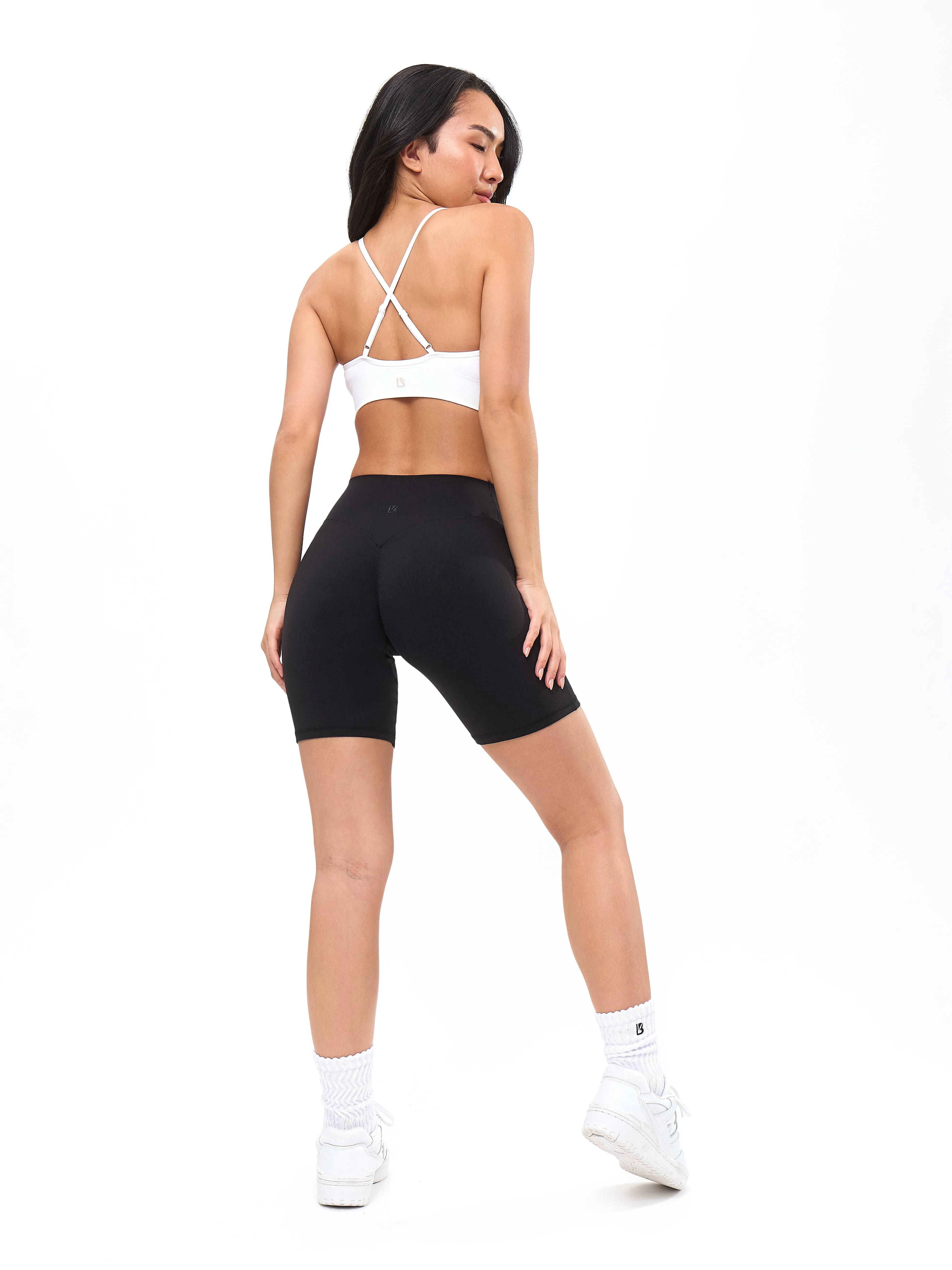 Plunge Seamless Sports Bra - White sold by BuffBunny product image thumbnail 2