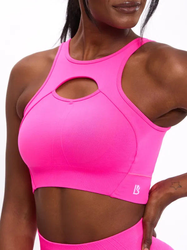 Form Reversible Seamless Sports Bra - Candy Crush Pink sold by BuffBunny