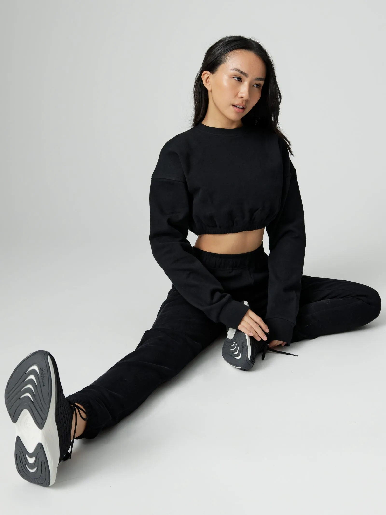 Cloud Long Sleeve Crop - Onyx Black sold by BuffBunny product image thumbnail 2