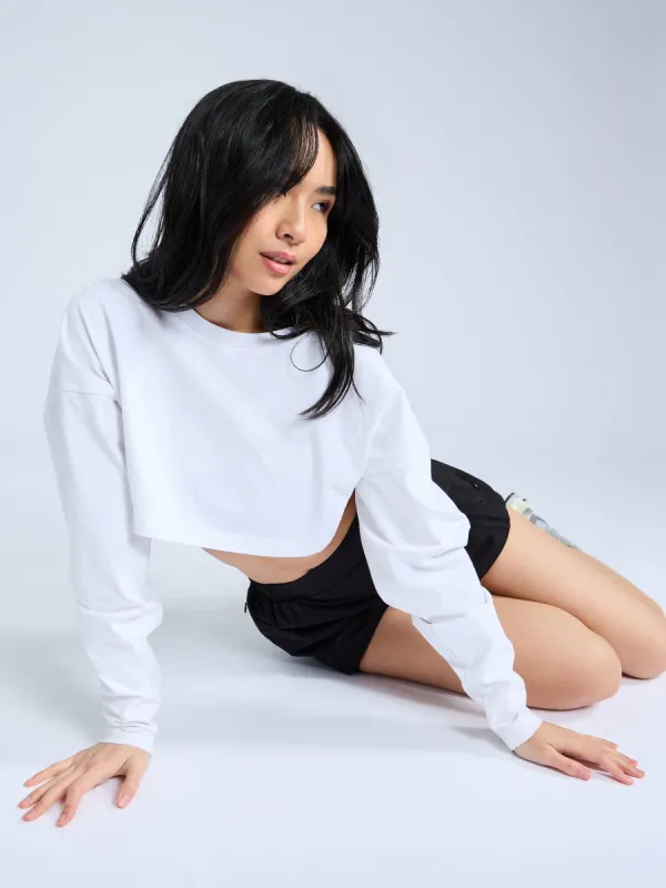 Cool Girl Crop - White sold by BuffBunny