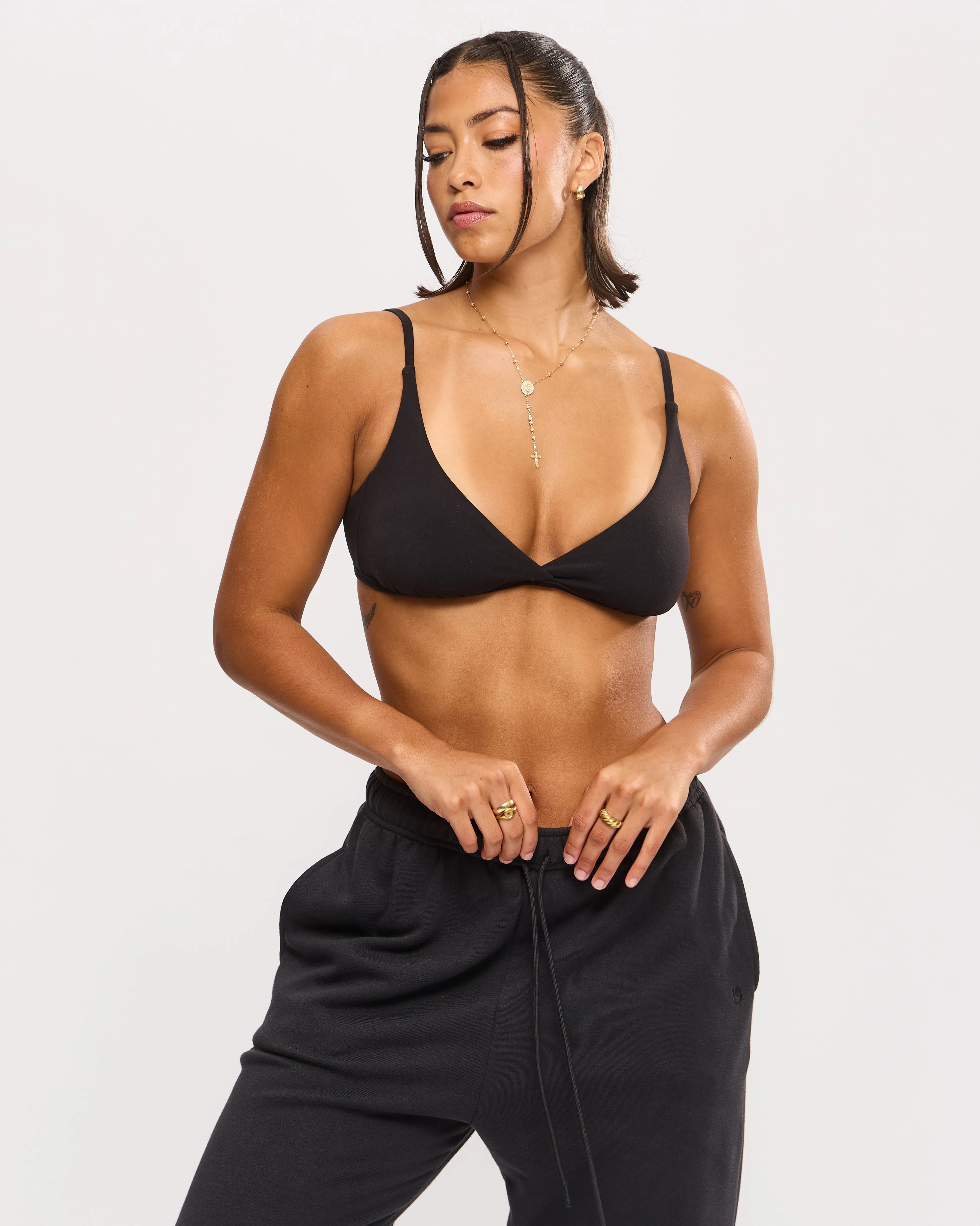 Plunge Butter Bra - Onyx Black sold by BuffBunny product image thumbnail 4