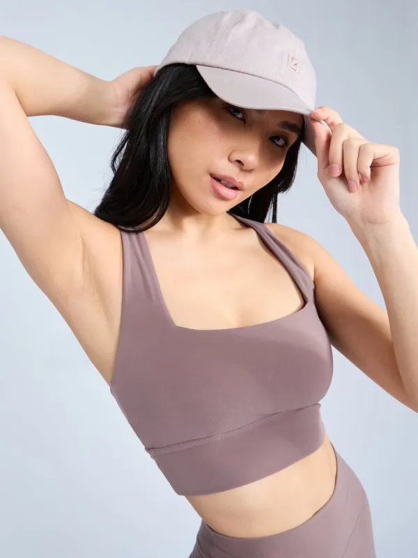 Revolution Sports Bra - Mocha Berry sold by BuffBunny