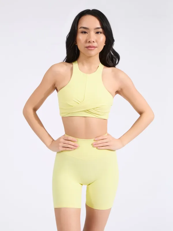 Candy Crew Sports Bra - Afterglow Yellow sold by BuffBunny