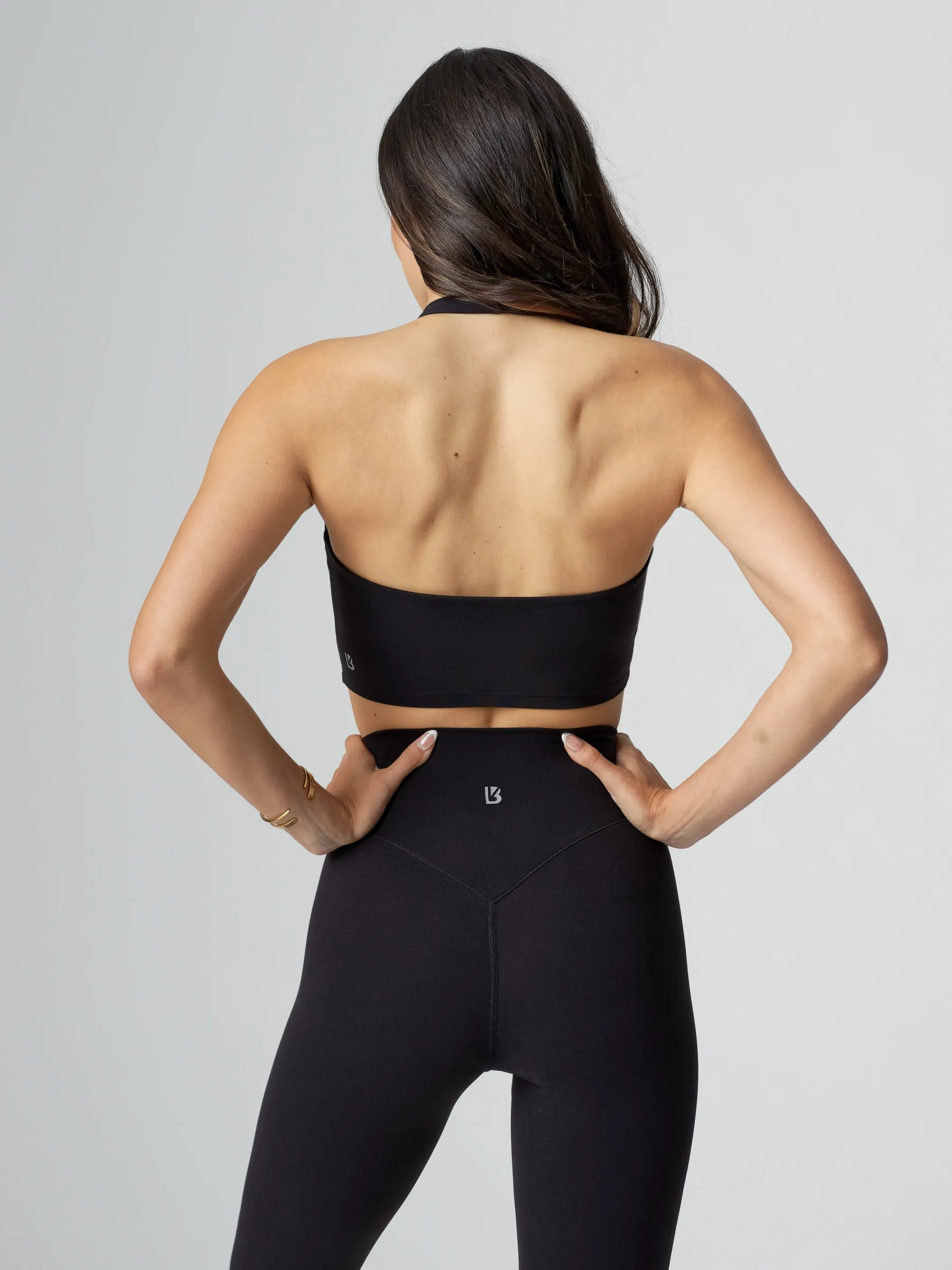 Revolution Halter Crop - Onyx Black sold by BuffBunny product image thumbnail 4