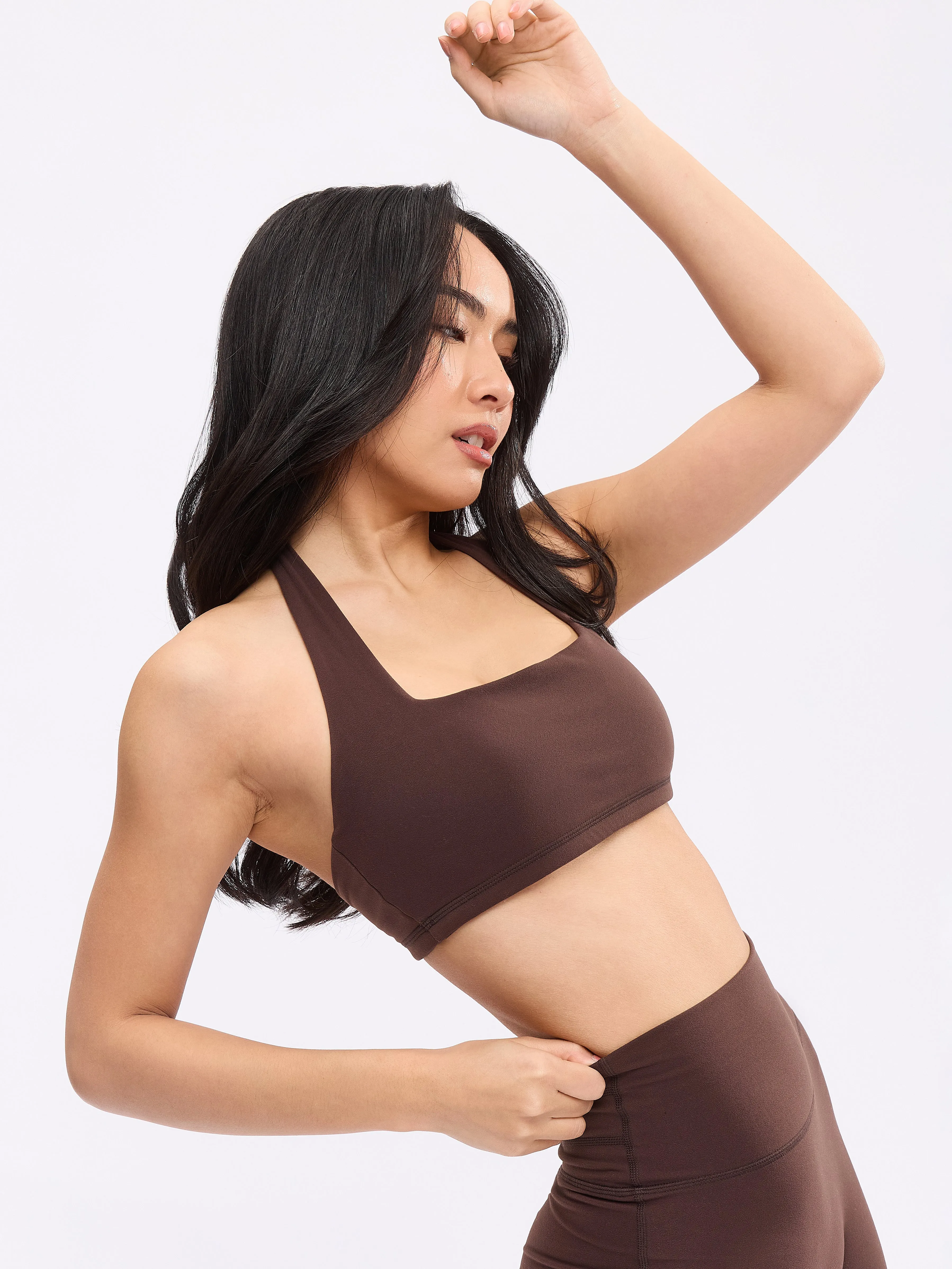 Revolution Halter Sports Bra - Journey Dark Brown sold by BuffBunny product image thumbnail 4