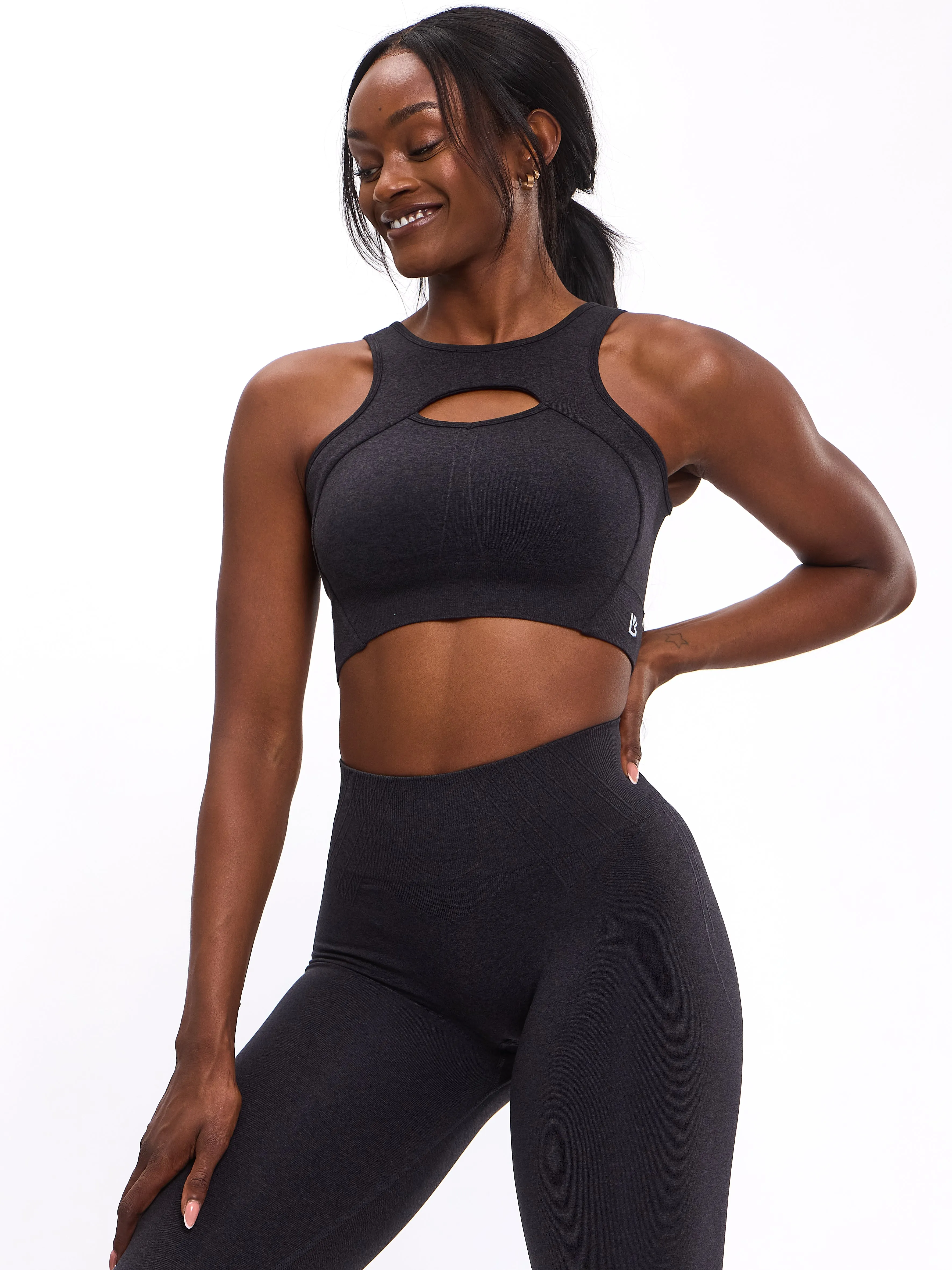 Form Reversible Seamless Sports Bra - Charcoal sold by BuffBunny product image thumbnail 5
