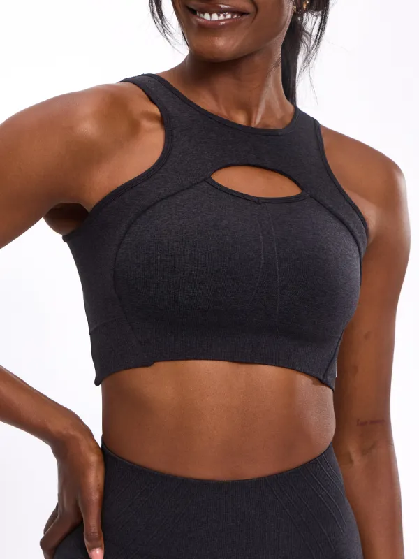 Form Reversible Seamless Sports Bra - Charcoal sold by BuffBunny