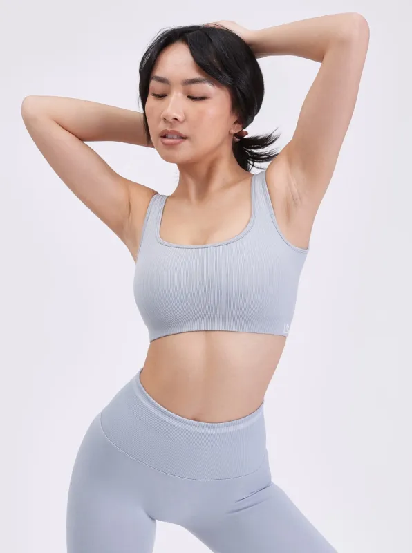Scoop Seamless Sports Bra - Moody Blue sold by BuffBunny
