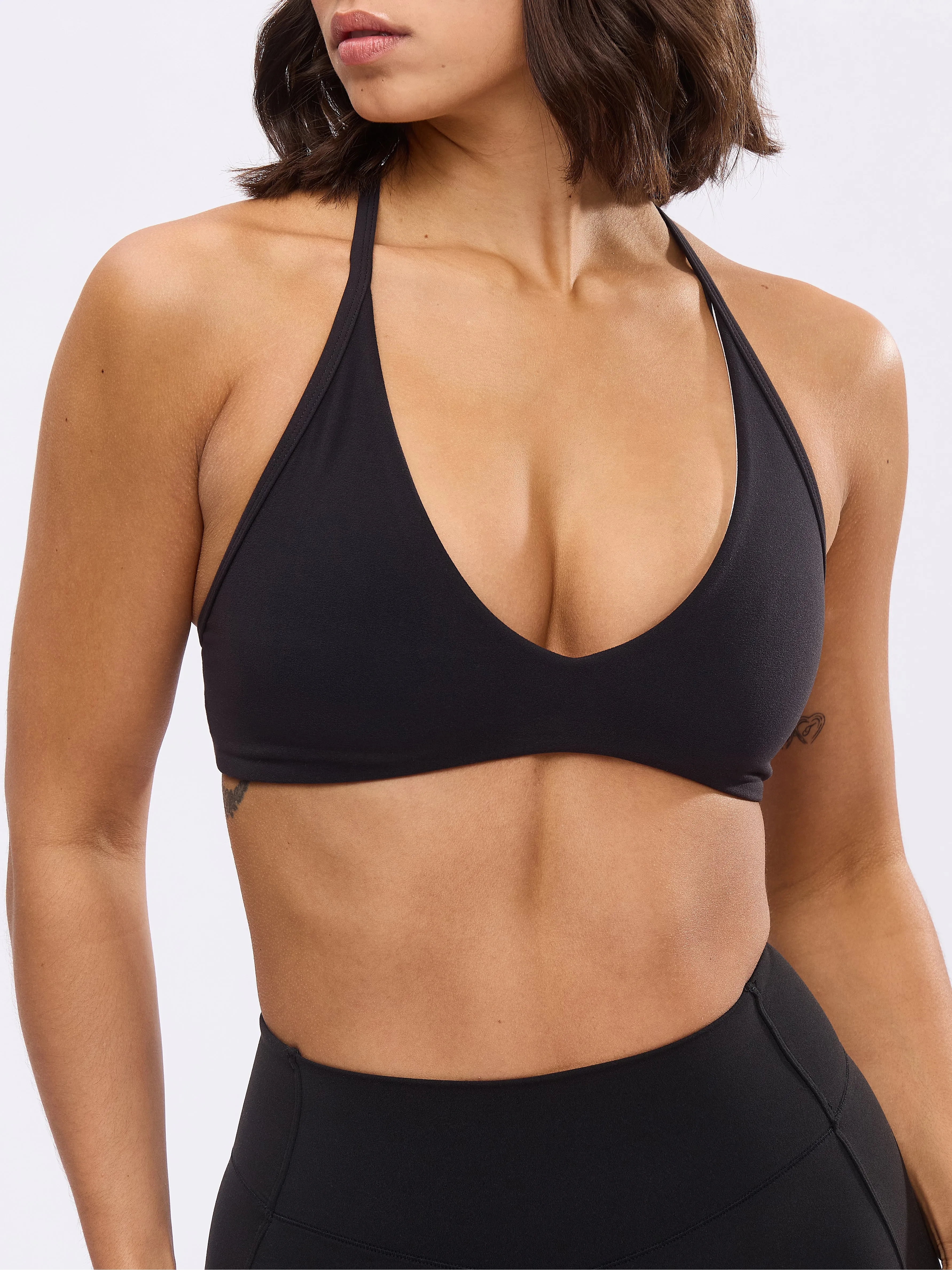 Girlfriend Reversible Sports Bra - Onyx Black and White sold by BuffBunny product image thumbnail 3