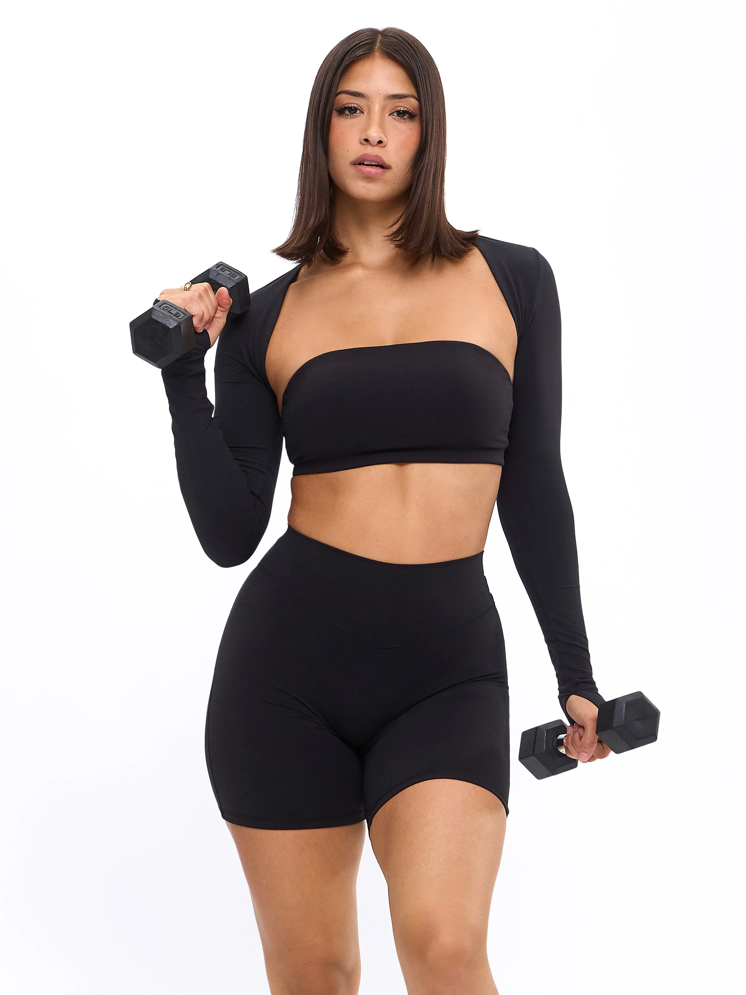 Airknit Bolero Shrug - Onyx Black sold by BuffBunny product image thumbnail 2