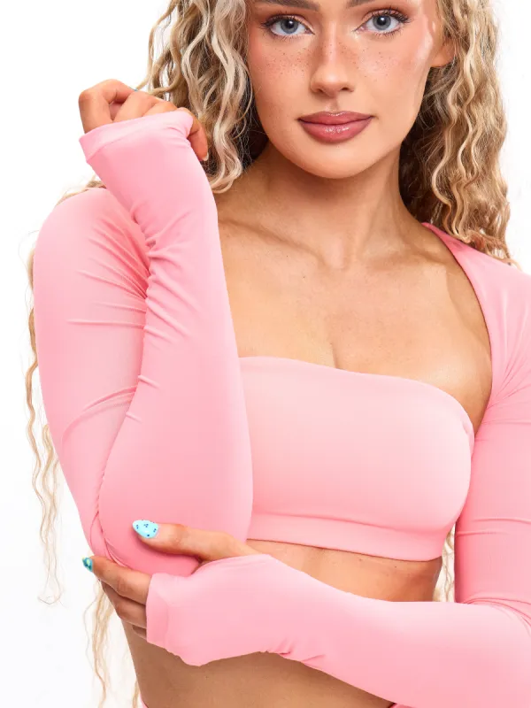 Airknit Bolero Shrug - Guava sold by BuffBunny