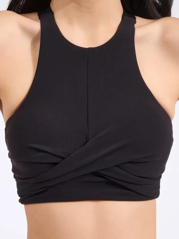Candy Crew Sports Bra - Onyx Black sold by BuffBunny