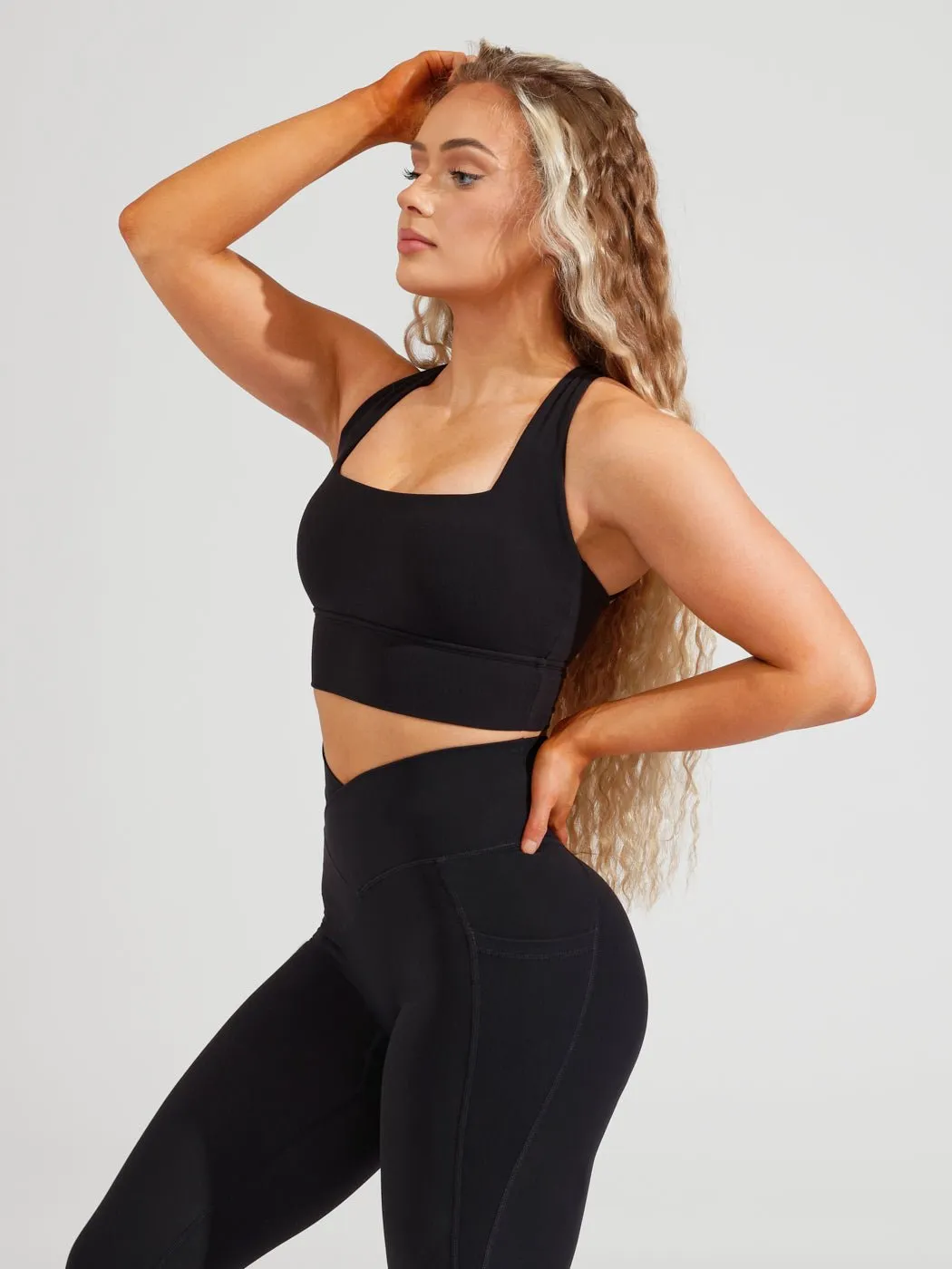 Revolution Sports Bra - Onyx Black sold by BuffBunny product image thumbnail 4