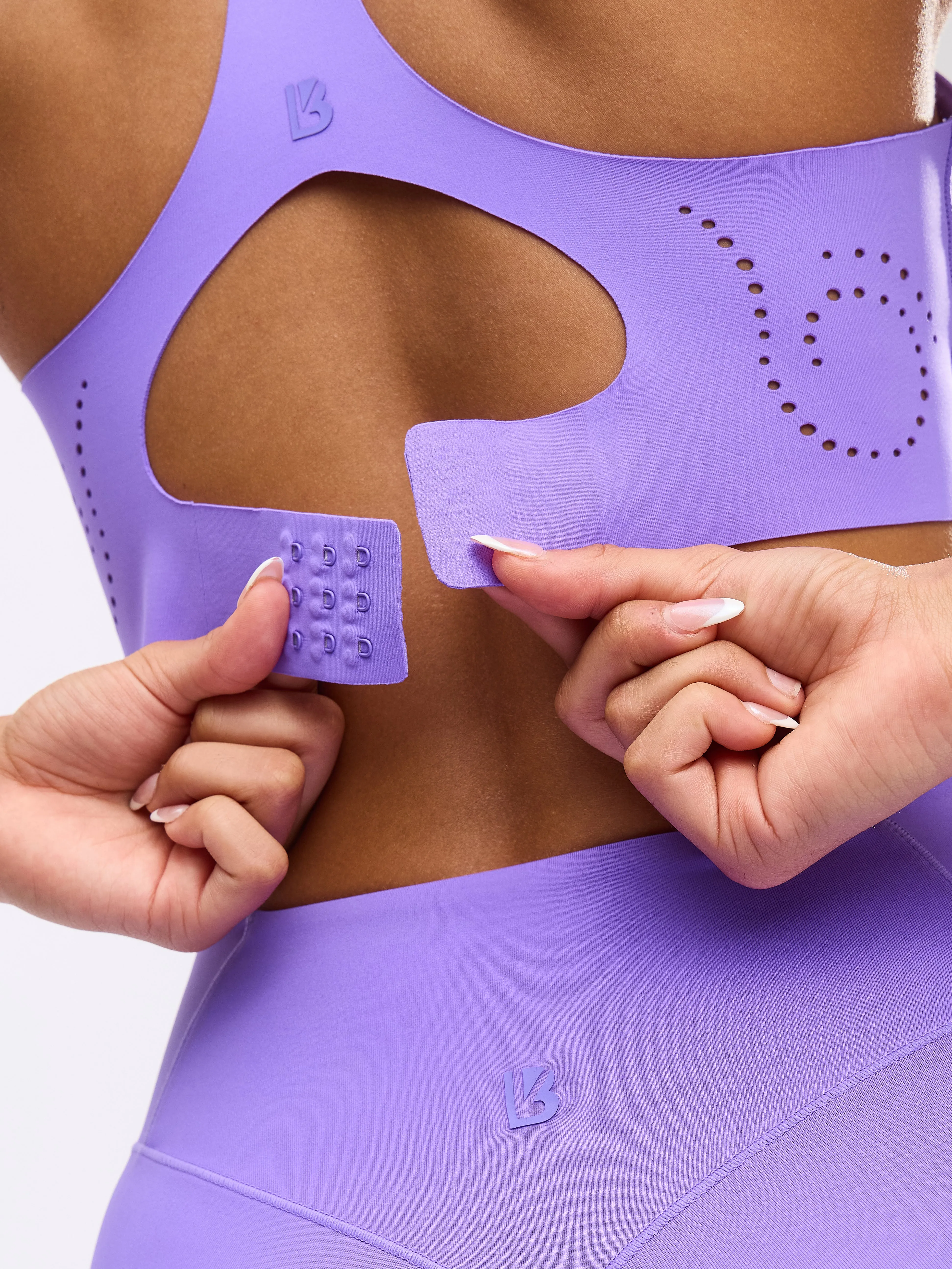 Airbrush Laser BTC Sports Bra - Party Purple sold by BuffBunny product image thumbnail 3