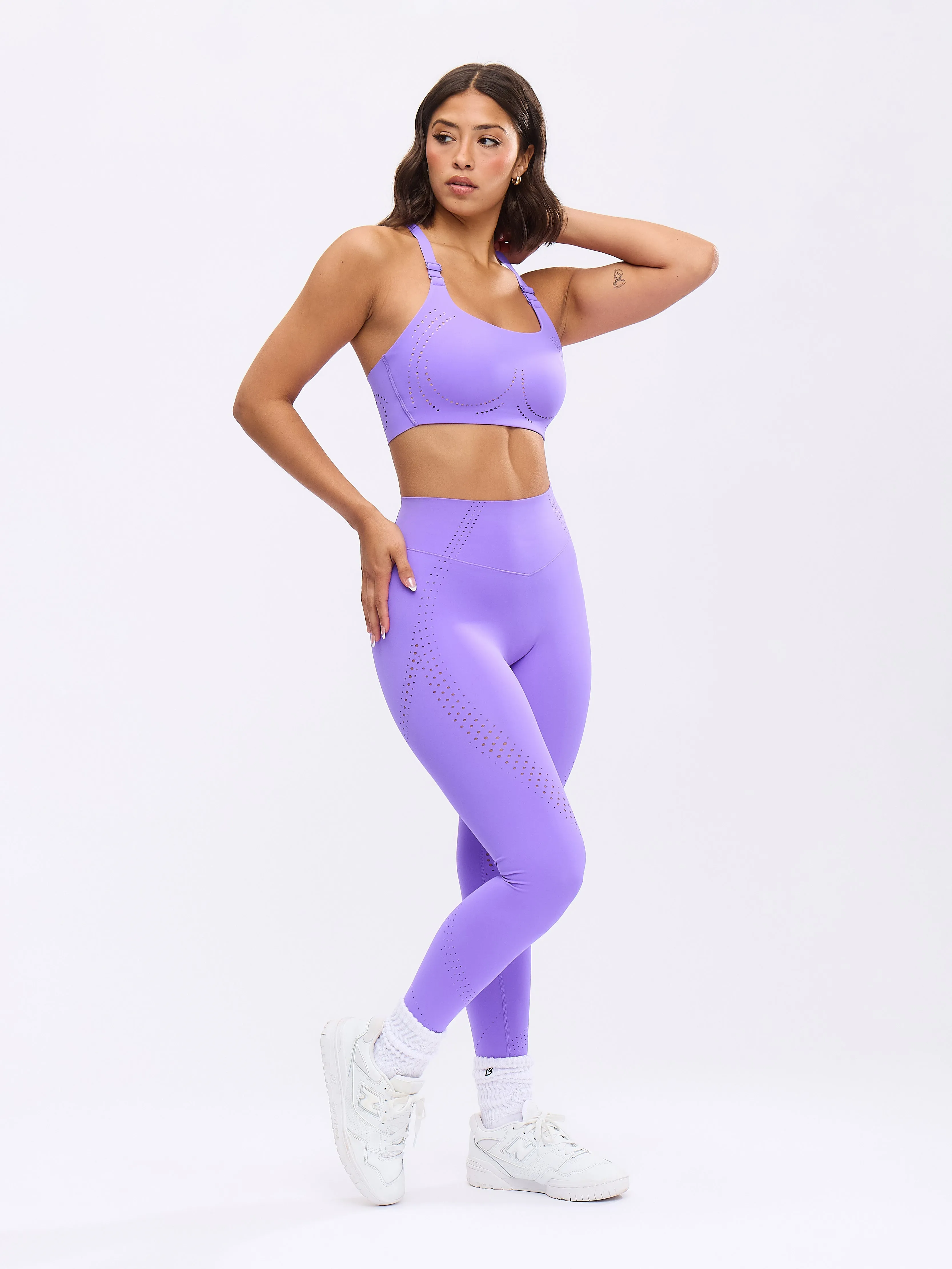 Airbrush Laser BTC Sports Bra - Party Purple sold by BuffBunny product image thumbnail 5